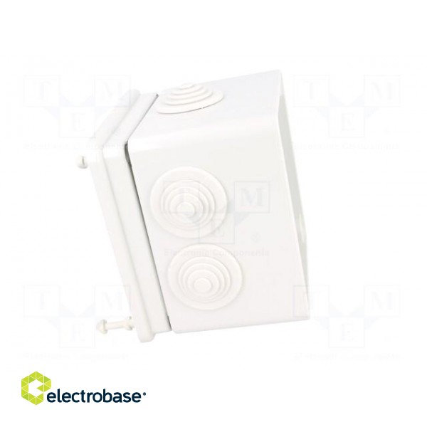 Enclosure: junction box | X: 113mm | Y: 113mm | Z: 87mm | wall mount image 9