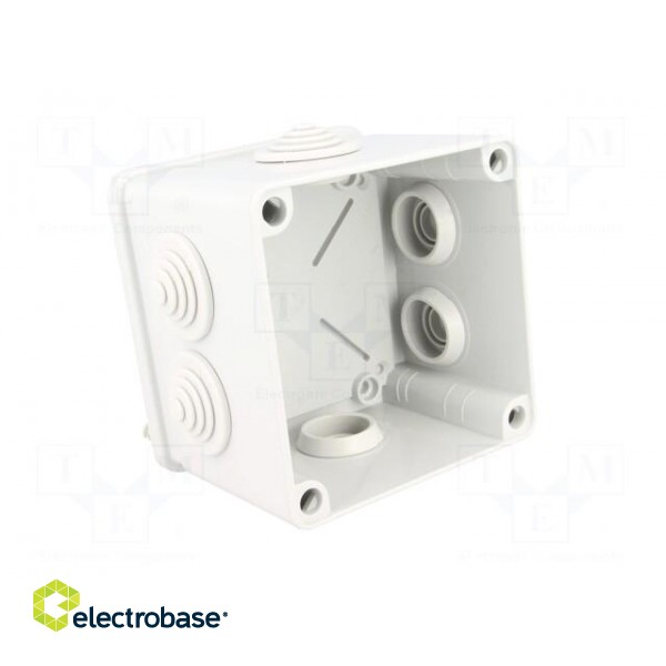 Enclosure: junction box | X: 113mm | Y: 113mm | Z: 87mm | wall mount image 2