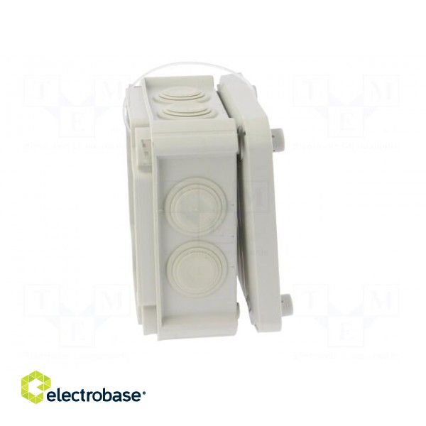 Enclosure: junction box | X: 114mm | Y: 114mm | Z: 57mm | polypropylene image 5