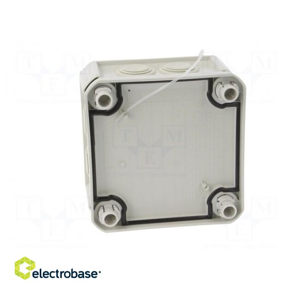 Enclosure: junction box | X: 114mm | Y: 114mm | Z: 57mm | polypropylene image 7