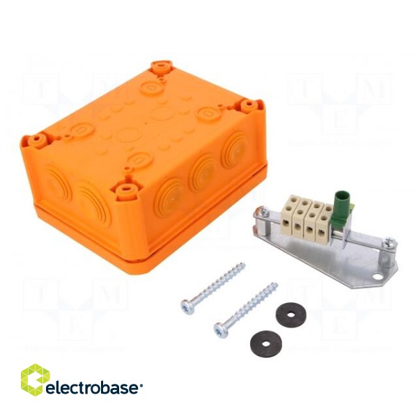 Enclosure: junction box | X: 116mm | Y: 150mm | Z: 67mm | IP66 | orange image 2