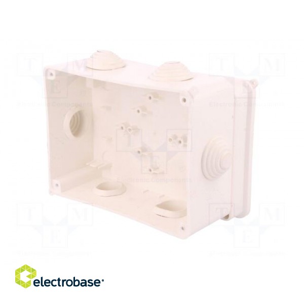 Enclosure: junction box | X: 118mm | Y: 157mm | Z: 94mm | wall mount image 4