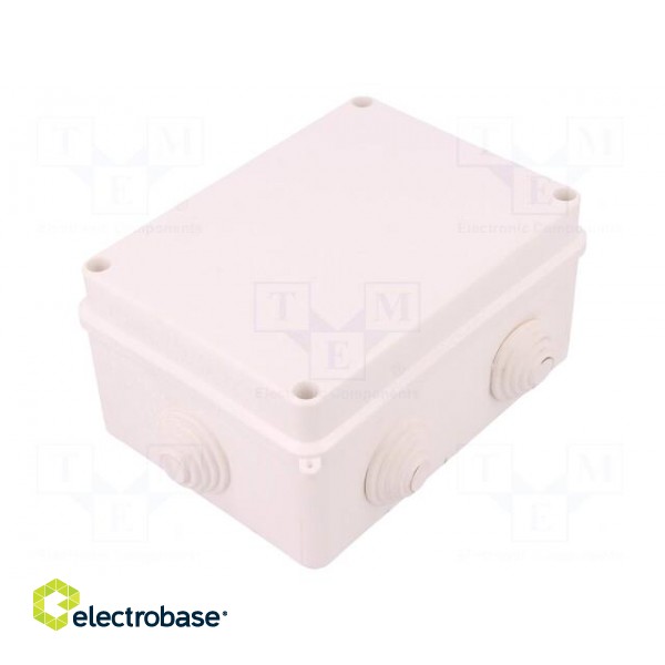 Enclosure: junction box | X: 118mm | Y: 157mm | Z: 94mm | wall mount image 1