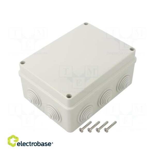 Enclosure: junction box | X: 118mm | Y: 158mm | Z: 69mm | wall mount image 1
