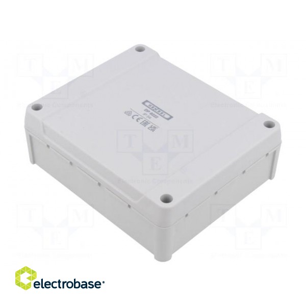 Enclosure: junction box | X: 119mm | Y: 139mm | Z: 49mm | IP54 | grey