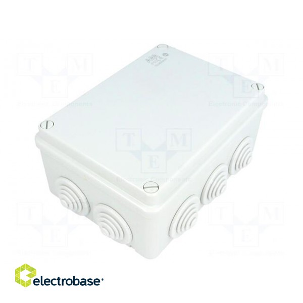 Enclosure: junction box | X: 120mm | Y: 162mm | Z: 73mm | wall mount image 1