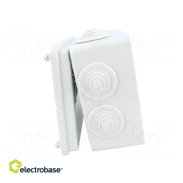 Enclosure: junction box | X: 120mm | Y: 162mm | Z: 73mm | wall mount image 7