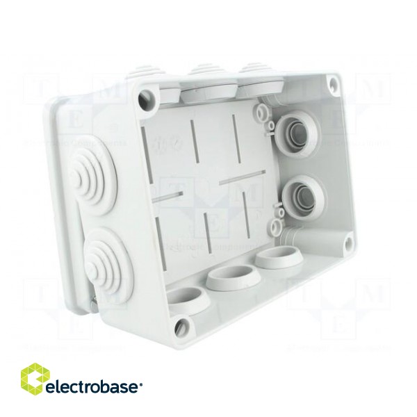 Enclosure: junction box | X: 120mm | Y: 162mm | Z: 73mm | wall mount image 2