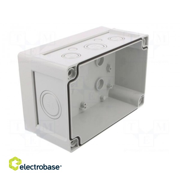 Enclosure: junction box | X: 122mm | Y: 187mm | Z: 90mm | wall mount | ABS image 3