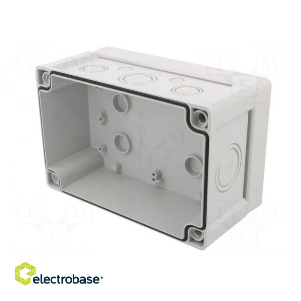 Enclosure: junction box | X: 122mm | Y: 187mm | Z: 90mm | wall mount | ABS image 5