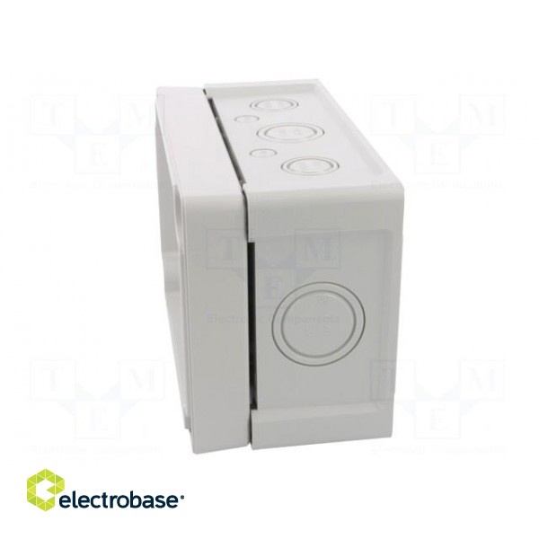 Enclosure: junction box | X: 122mm | Y: 187mm | Z: 90mm | wall mount | ABS image 10