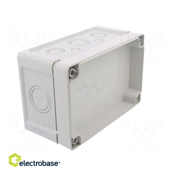 Enclosure: junction box | X: 122mm | Y: 187mm | Z: 90mm | wall mount | ABS image 7