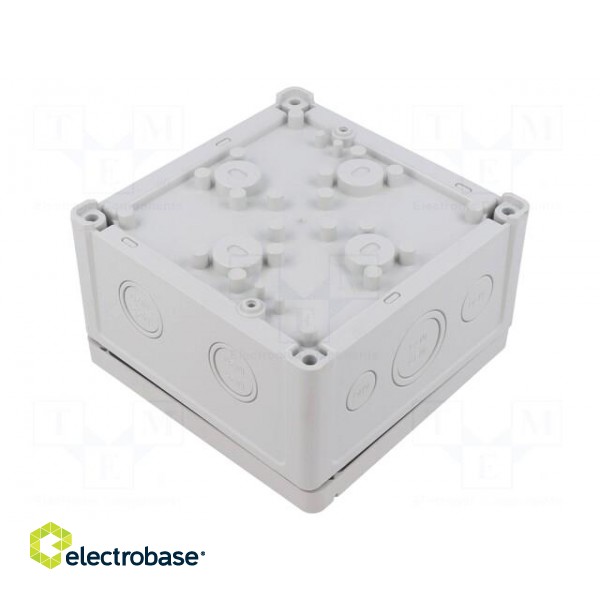 Enclosure: junction box | X: 130mm | Y: 130mm | Z: 75mm | wall mount | ABS фото 2