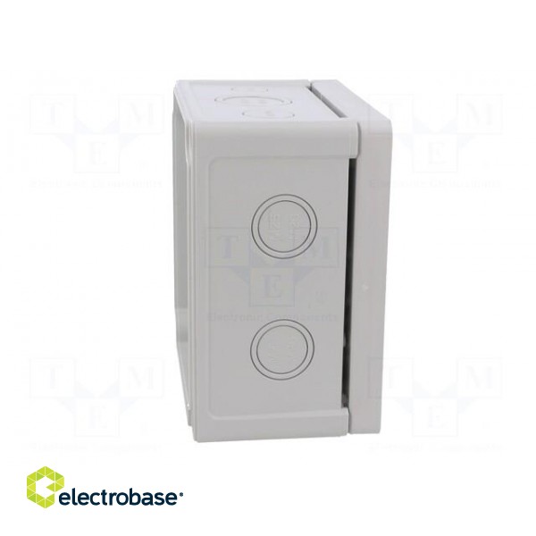 Enclosure: junction box | X: 130mm | Y: 130mm | Z: 75mm | wall mount | ABS image 6