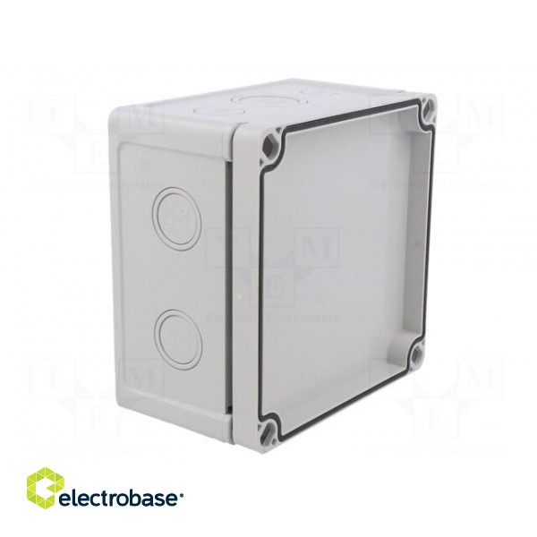 Enclosure: junction box | X: 130mm | Y: 130mm | Z: 75mm | wall mount | ABS image 7