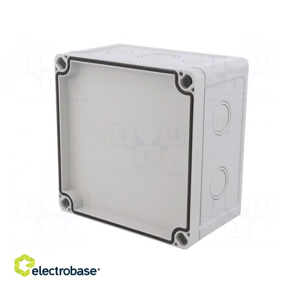 Enclosure: junction box | X: 130mm | Y: 130mm | Z: 75mm | wall mount | ABS image 9