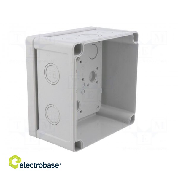 Enclosure: junction box | X: 130mm | Y: 130mm | Z: 75mm | wall mount | ABS image 3