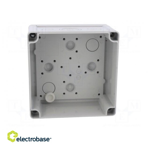 Enclosure: junction box | X: 130mm | Y: 130mm | Z: 75mm | wall mount | ABS image 4