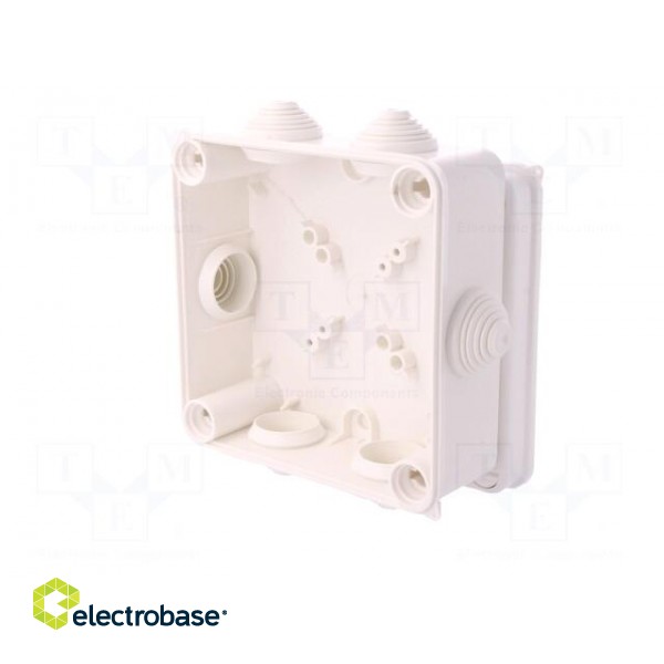 Enclosure: junction box | X: 133mm | Y: 133mm | Z: 64mm | wall mount image 4