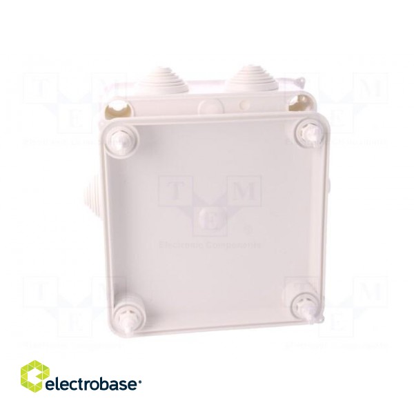 Enclosure: junction box | X: 133mm | Y: 133mm | Z: 64mm | wall mount image 7