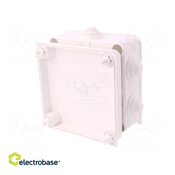 Enclosure: junction box | X: 133mm | Y: 133mm | Z: 64mm | wall mount image 8