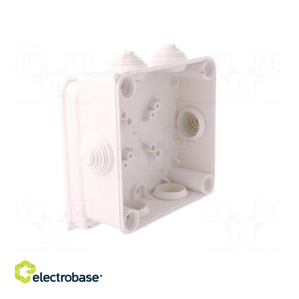 Enclosure: junction box | X: 133mm | Y: 133mm | Z: 64mm | wall mount image 2