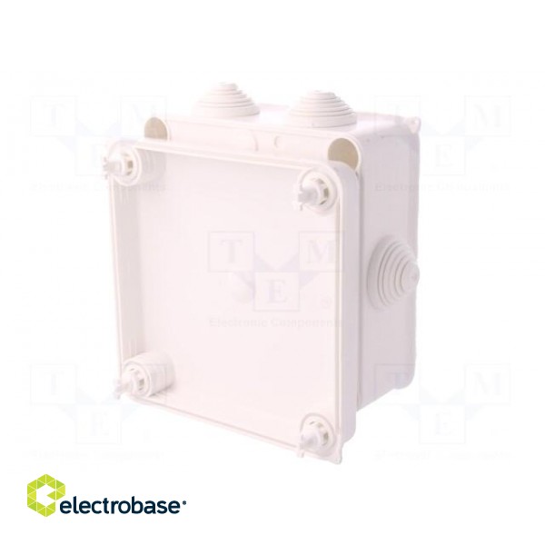 Enclosure: junction box | X: 133mm | Y: 133mm | Z: 64mm | wall mount image 8