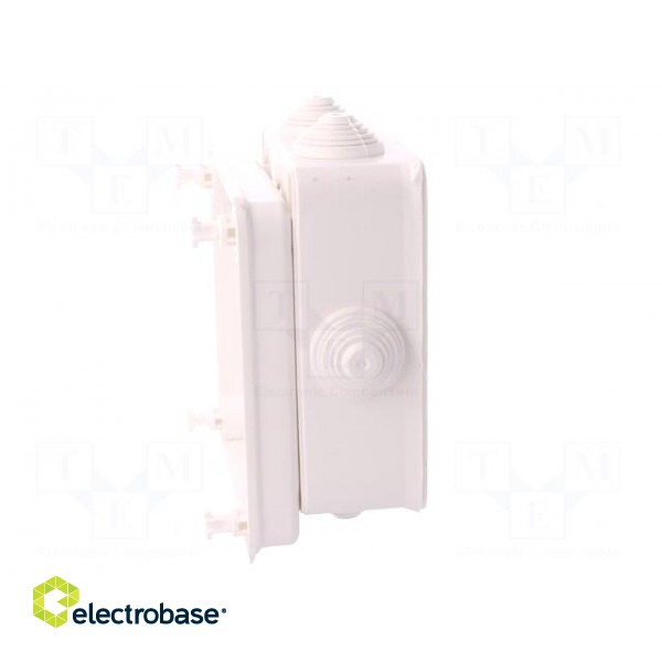 Enclosure: junction box | X: 133mm | Y: 133mm | Z: 64mm | wall mount image 9