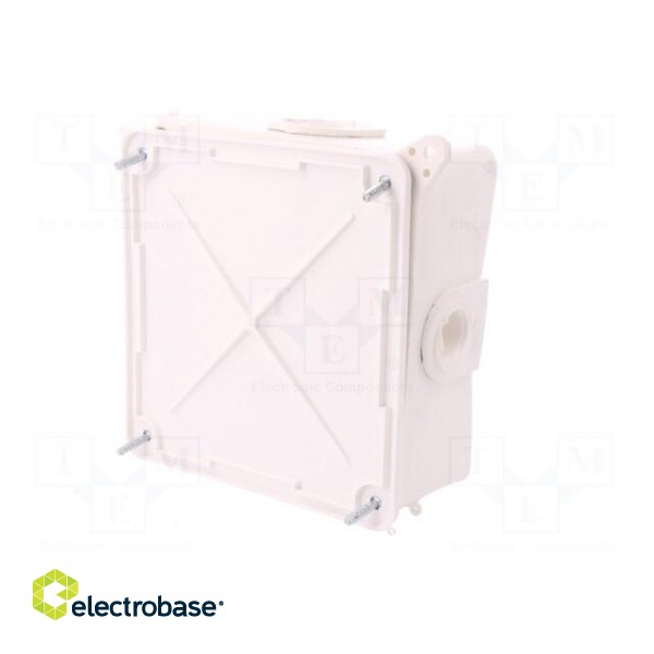 Enclosure: junction box | X: 134mm | Y: 134mm | Z: 50mm | wall mount image 8