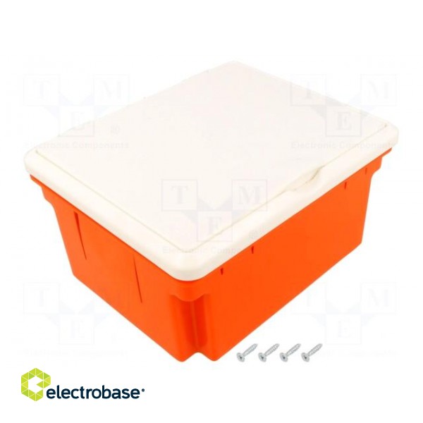 Enclosure: junction box | X: 150mm | Y: 180mm | Z: 145mm | ABS | IP20 image 1