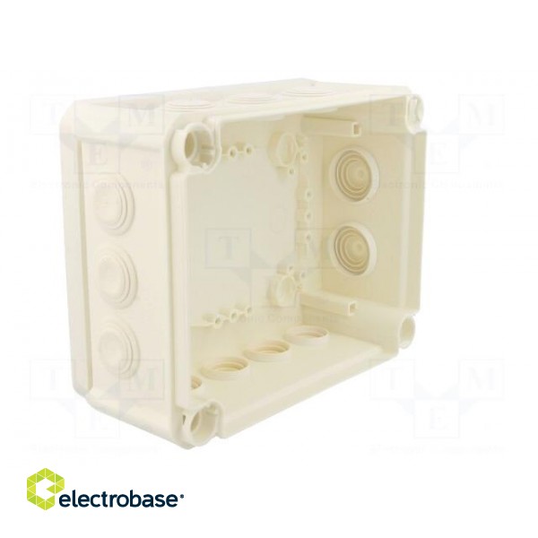 Enclosure: junction box | X: 150mm | Y: 190mm | Z: 77mm | IP66 | white image 3