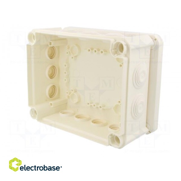 Enclosure: junction box | X: 150mm | Y: 190mm | Z: 77mm | IP66 | white image 5