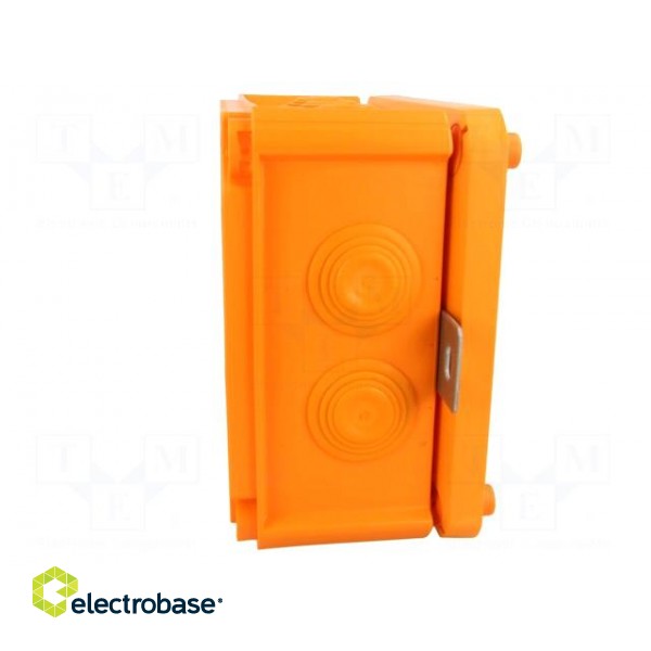 Enclosure: junction box | X: 150mm | Y: 190mm | Z: 77mm | orange paveikslėlis 6