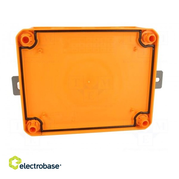 Enclosure: junction box | X: 150mm | Y: 190mm | Z: 77mm | orange paveikslėlis 8