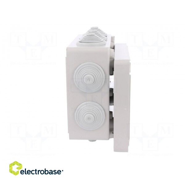 Enclosure: junction box | X: 163mm | Y: 198mm | Z: 80mm | IP55 | grey image 5