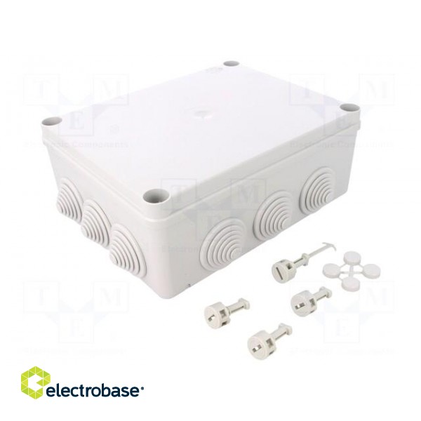 Enclosure: junction box | X: 181mm | Y: 231mm | Z: 89mm | wall mount image 1