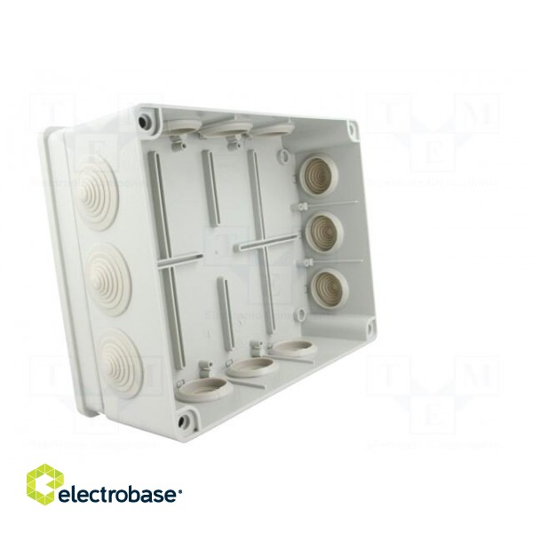 Enclosure: junction box | X: 190mm | Y: 240mm | Z: 90mm | IP65 | grey image 3