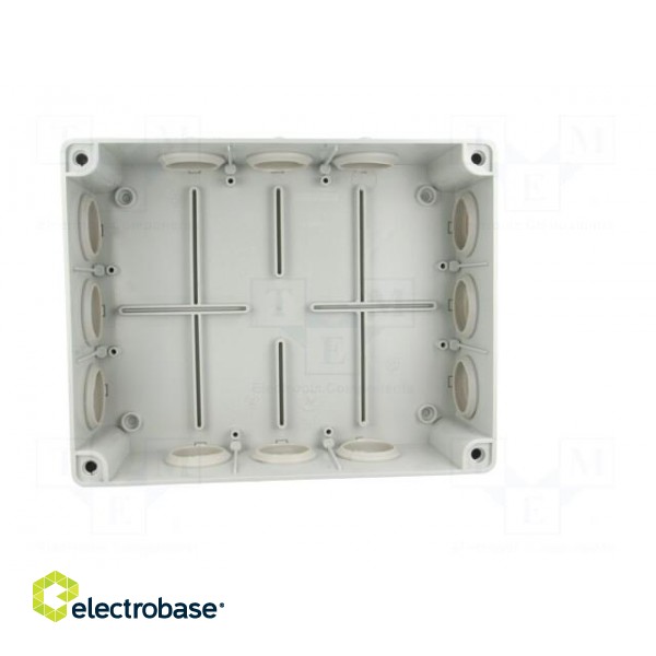 Enclosure: junction box | X: 190mm | Y: 240mm | Z: 90mm | IP65 | grey image 4