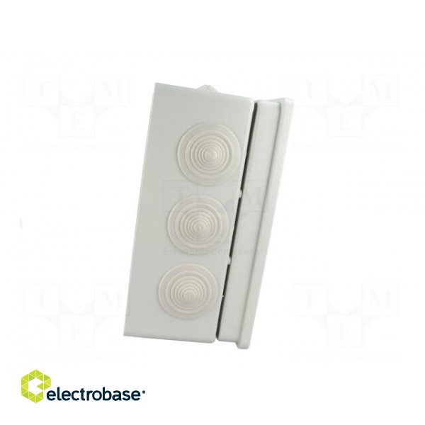 Enclosure: junction box | X: 190mm | Y: 240mm | Z: 90mm | IP65 | grey image 6