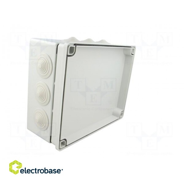 Enclosure: junction box | X: 190mm | Y: 240mm | Z: 90mm | IP65 | grey image 7