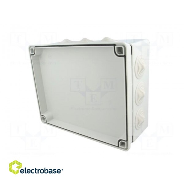 Enclosure: junction box | X: 190mm | Y: 240mm | Z: 90mm | IP65 | grey image 9