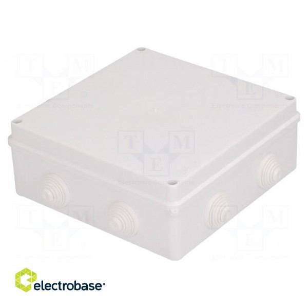 Enclosure: junction box | X: 196mm | Y: 196mm | Z: 78mm | wall mount image 1