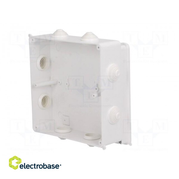 Enclosure: junction box | X: 196mm | Y: 196mm | Z: 78mm | wall mount image 4
