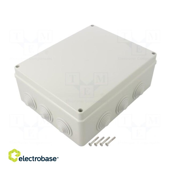 Enclosure: junction box | X: 198mm | Y: 248mm | Z: 95mm | wall mount image 1