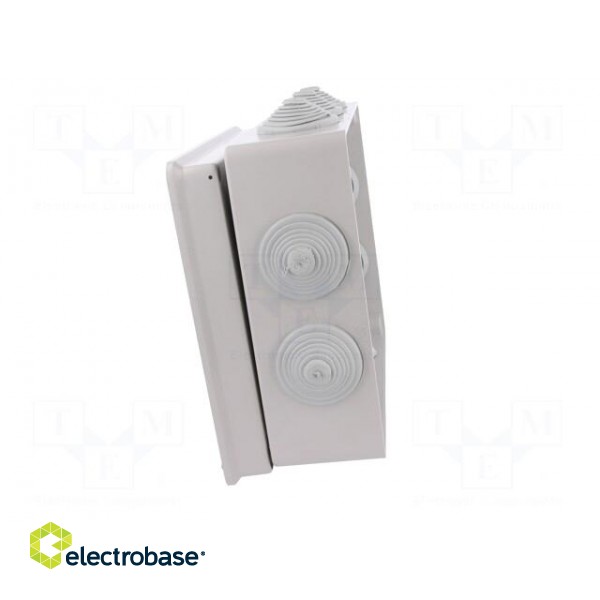 Enclosure: junction box | X: 198mm | Y: 249mm | Z: 81mm | IP55 | grey image 9