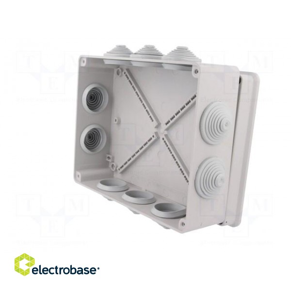 Enclosure: junction box | X: 198mm | Y: 249mm | Z: 81mm | IP55 | grey image 4