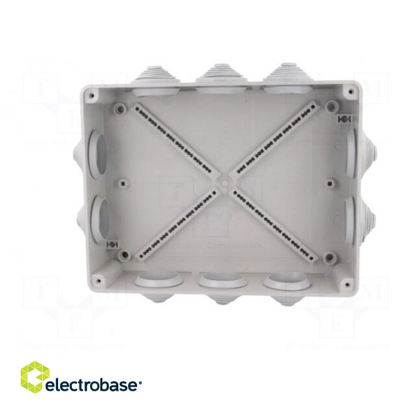 Enclosure: junction box | X: 198mm | Y: 249mm | Z: 81mm | IP55 | grey image 3