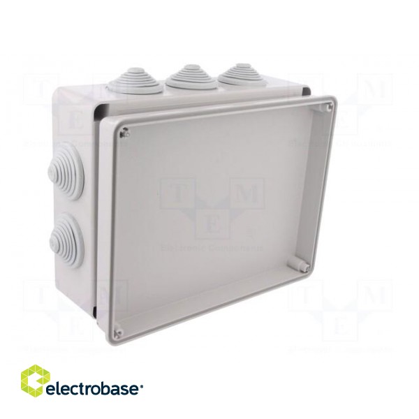 Enclosure: junction box | X: 198mm | Y: 249mm | Z: 81mm | IP55 | grey image 6