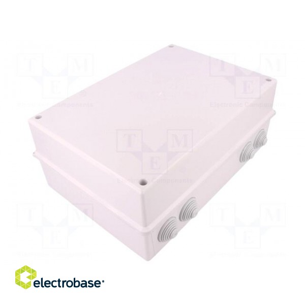 Enclosure: junction box | X: 214mm | Y: 303mm | Z: 123mm | ABS | IP55 image 1