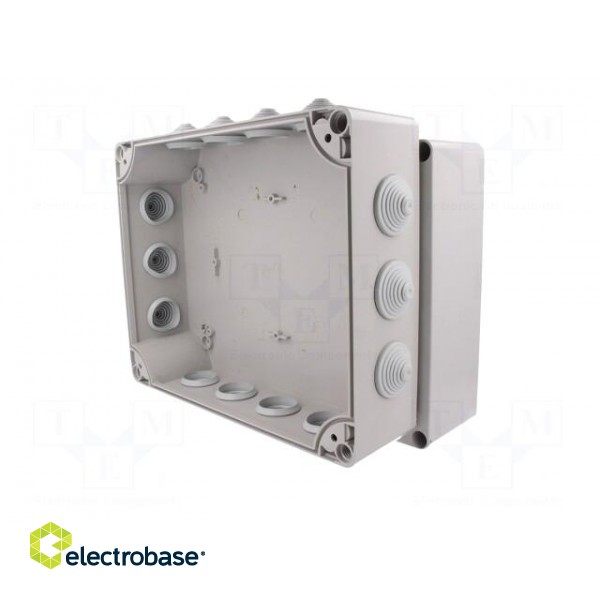 Enclosure: junction box | X: 282mm | Y: 342mm | Z: 165mm | IP55 | grey image 4